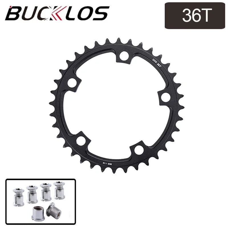 BUCKLOS Kettenblatt 110 BCD für Rennrad 34/36/39/50/52/53T