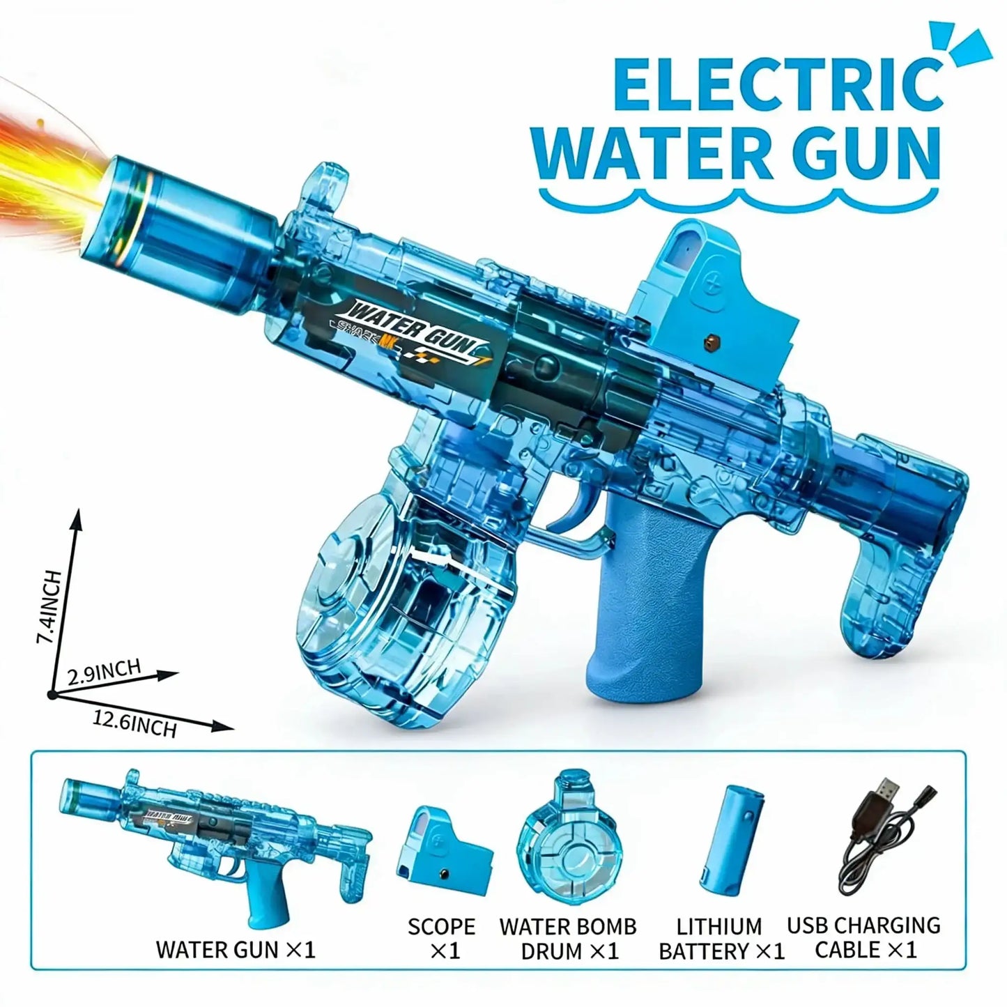 Witzige doppelseitige Wasserpistole für den – elektrisch – clever-campen Camping & Outdoor Schweiz