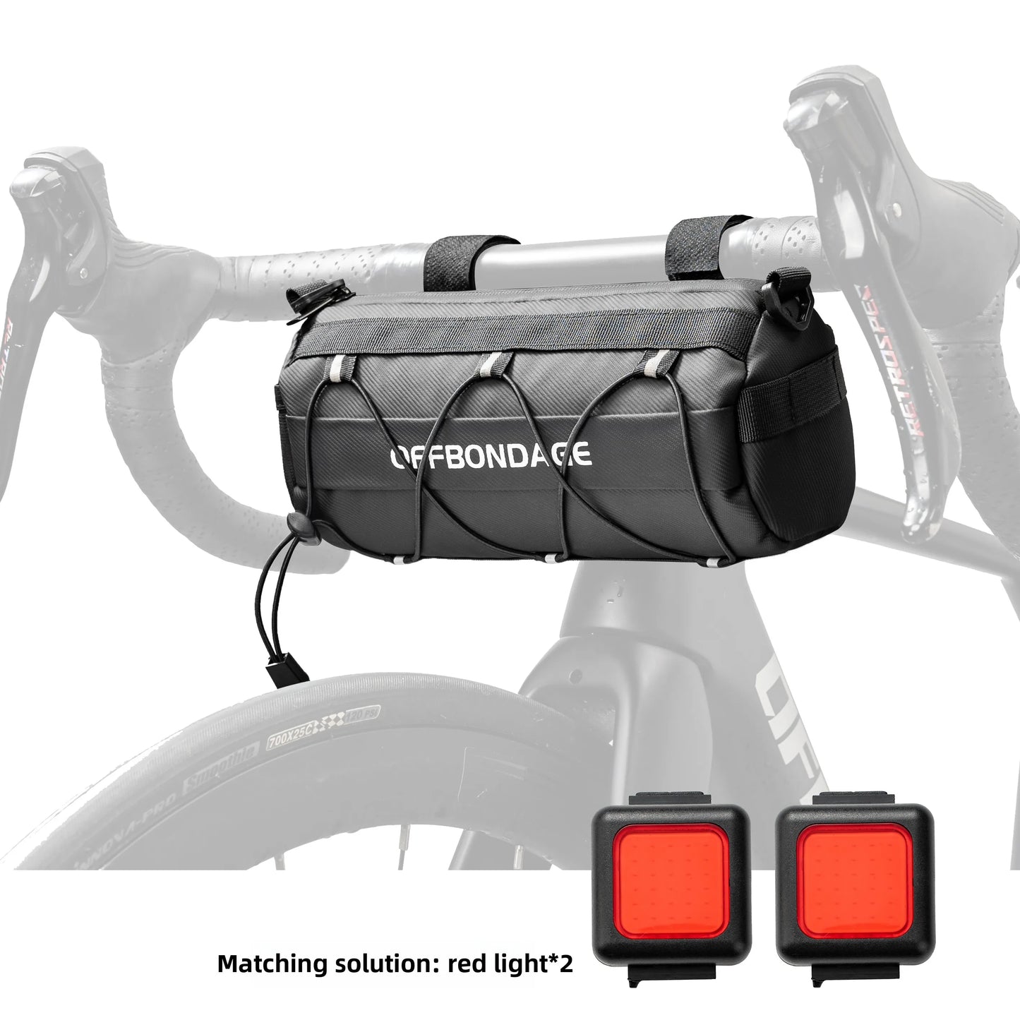 Wasserdichte Fahrradtasche für Lenker mit grossem Stauraum