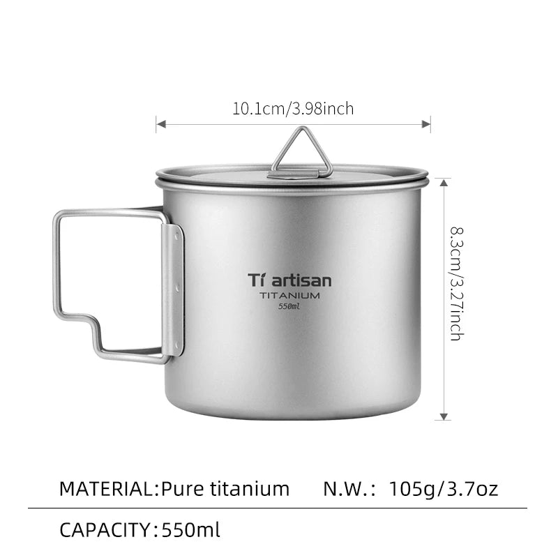 Tiartisan Titan Camping Geschirrset mit Töpfen und Besteck