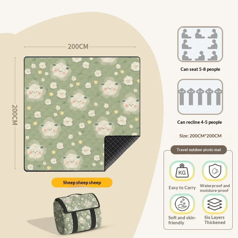 Extra Grosse Ultrasonic Picknickdecke 300x200cm