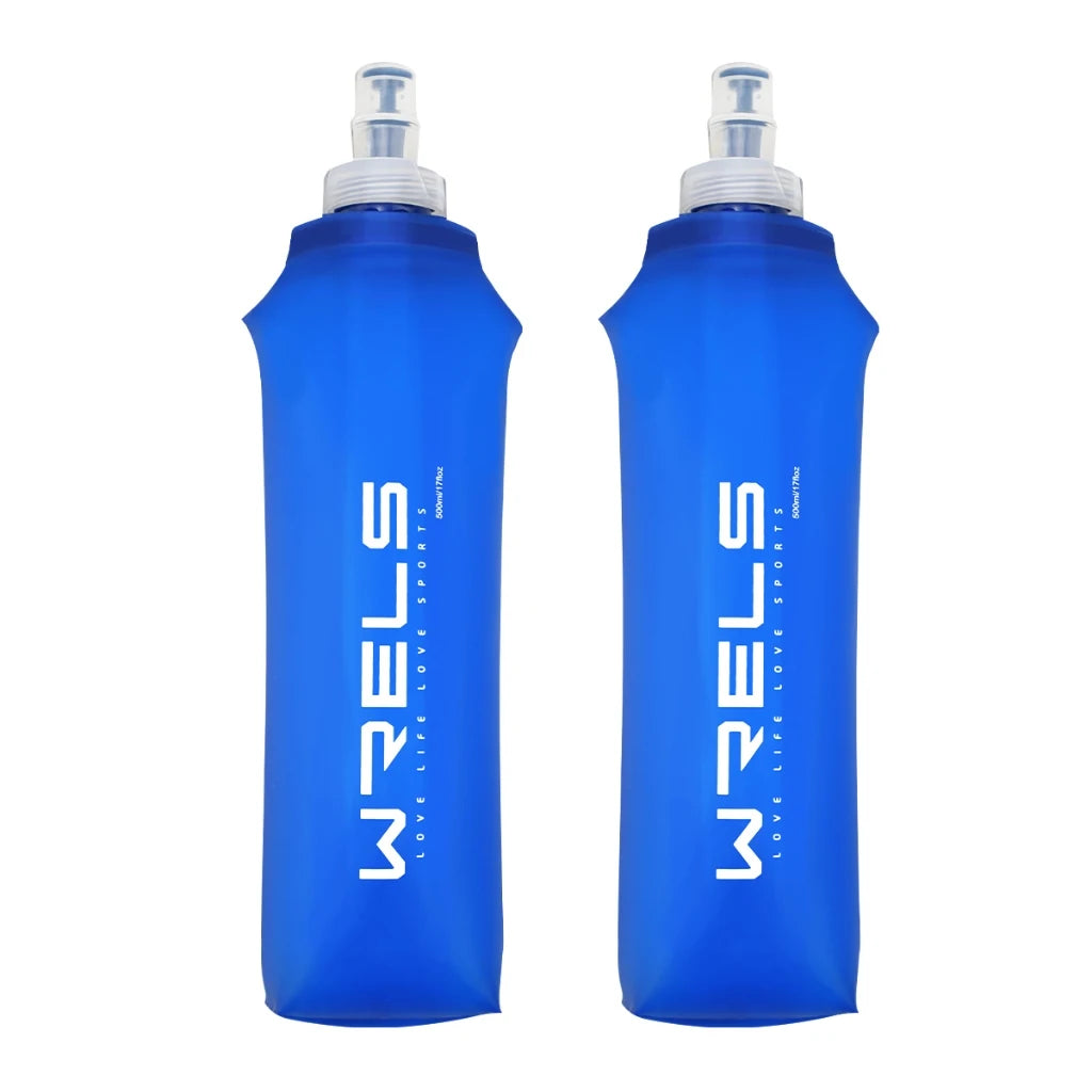 WRELS Faltbare Trinkflasche TPU BPA-frei für Outdoor-Sport