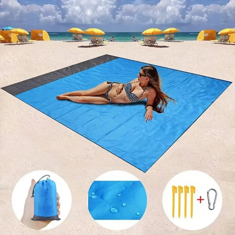 Wasserdichte Strandmatte 200x210cm – Sandfrei Picknickdecke – clever-campen Camping & Outdoor Schweiz