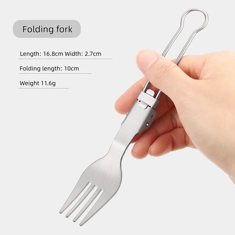 Titanium Faltbesteck Set für Camping und Outdoor