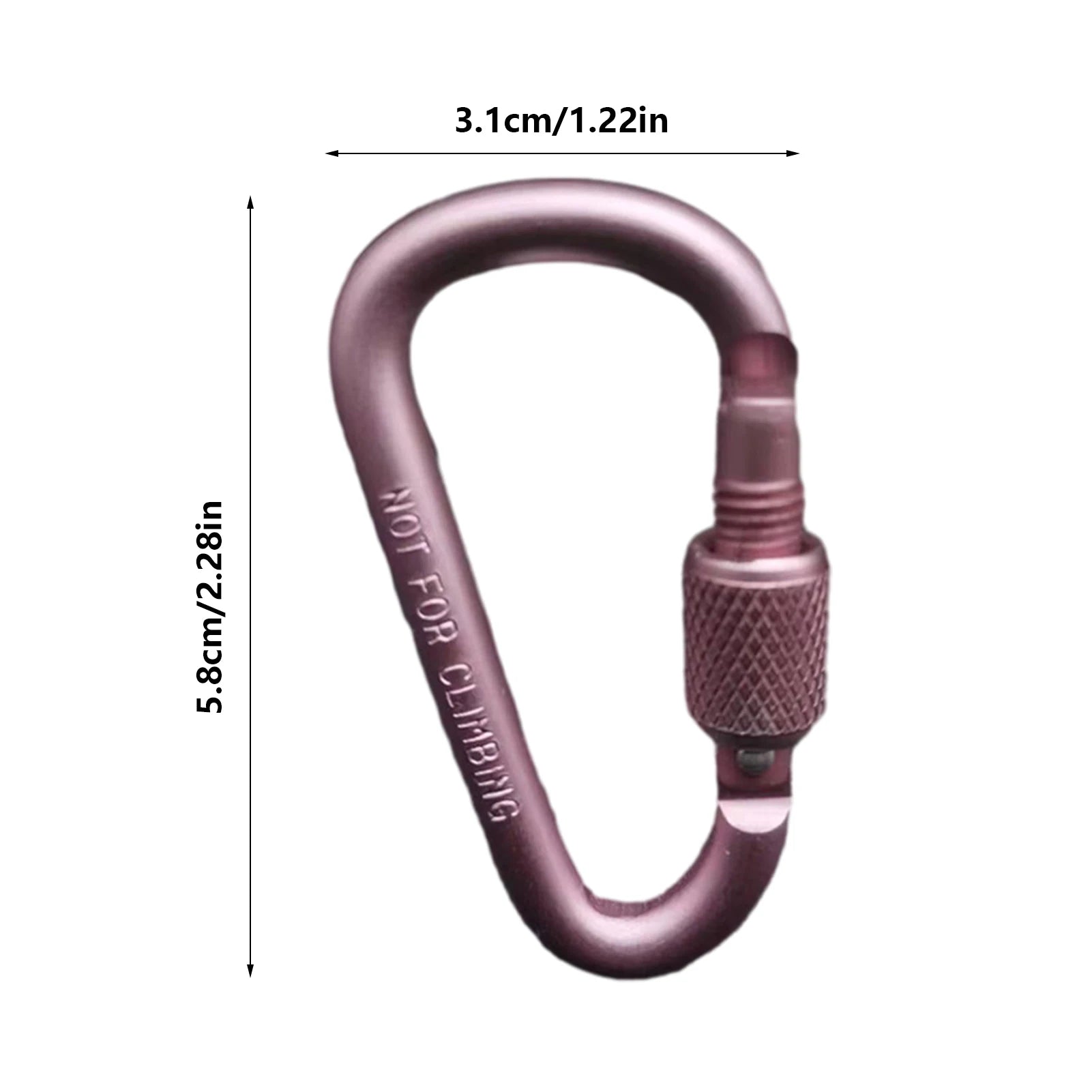 Doppelter Clip Karabiner Outdoor Haken für Rucksack