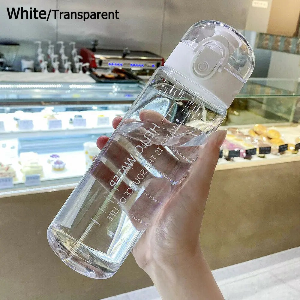 Transparente Trinkflasche 780ml – Leicht & Auslaufsicher