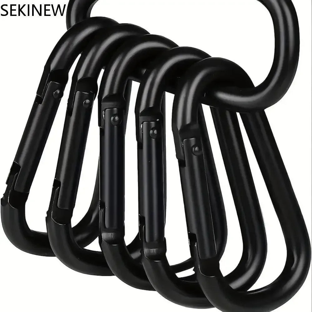 Schwarze Karabinerhaken für Camping und Outdoor – clever-campen Camping & Outdoor Schweiz