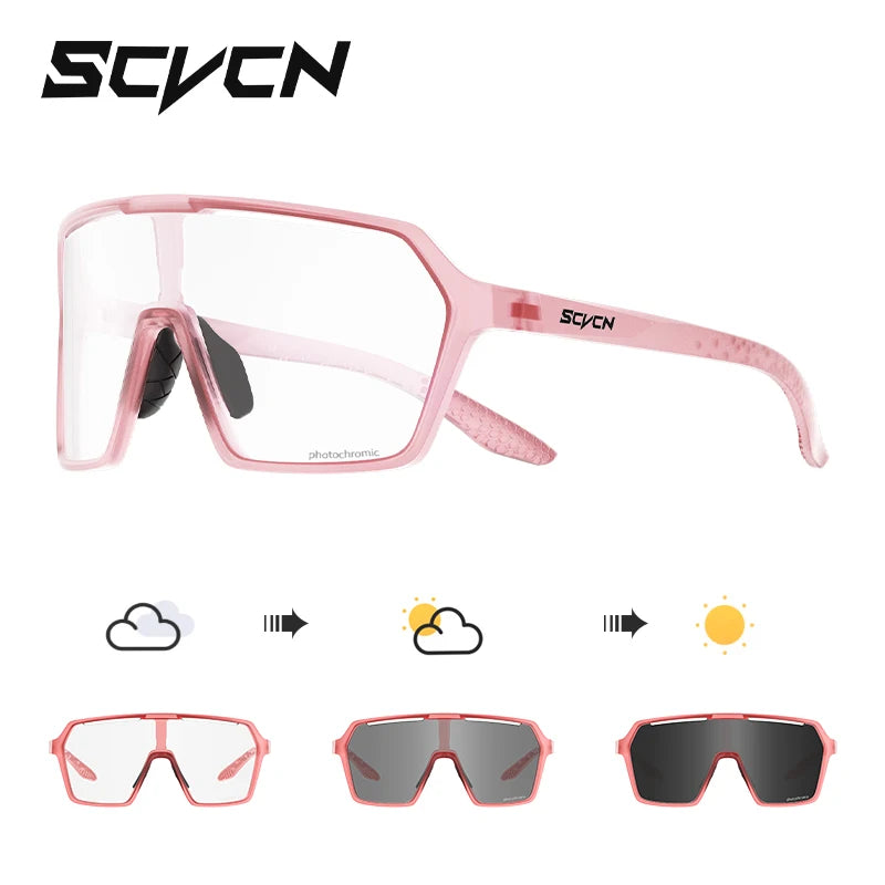 SCVCN Photochromic Wander-Sonnenbrillen für Outdoor-Sport