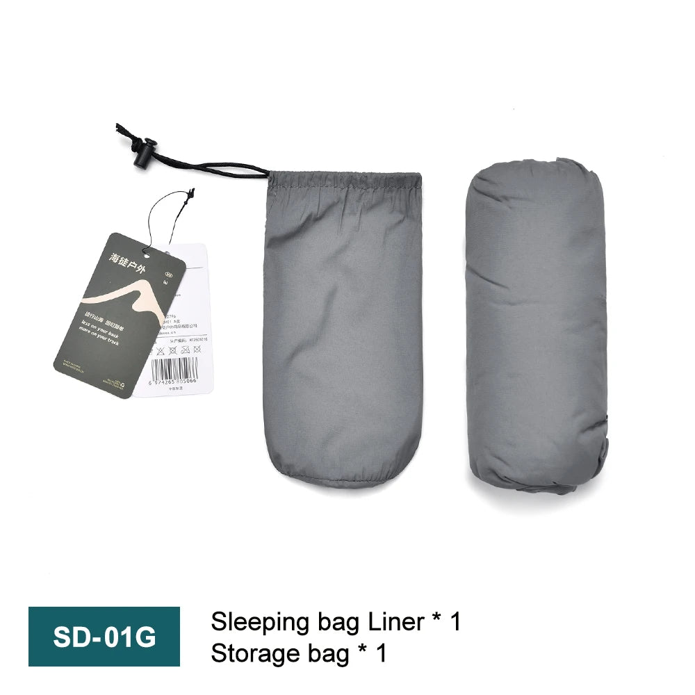 Ultraleichter Mumien-Schlafsack-Inlett für Camping & Outdoor