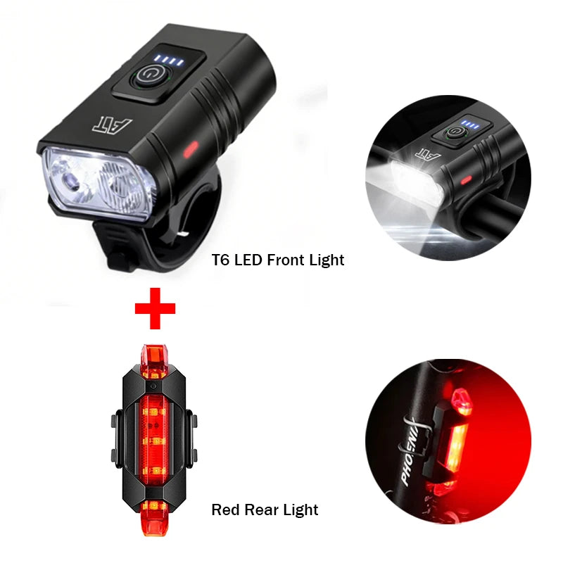 LED Velo Frontlicht USB-C aufladbar für MTB & Rennrad