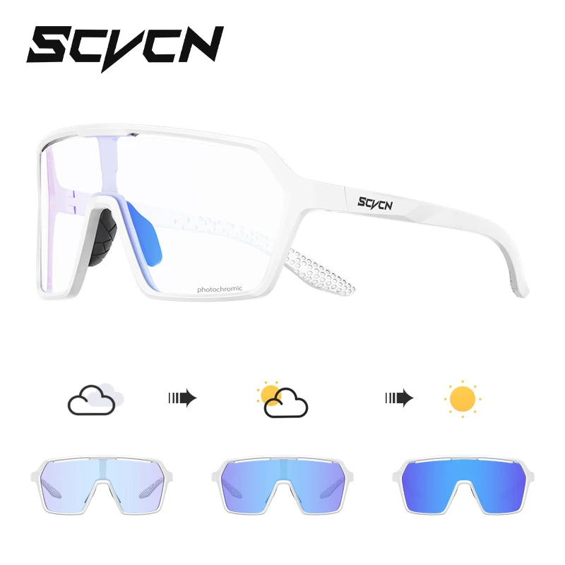 SCVCN Photochromic Wander-Sonnenbrillen für Outdoor-Sport