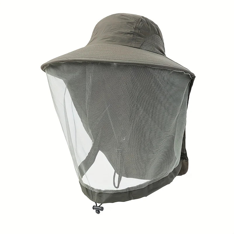 UV-Schutz Hut mit Gesichtsschutz für Angler