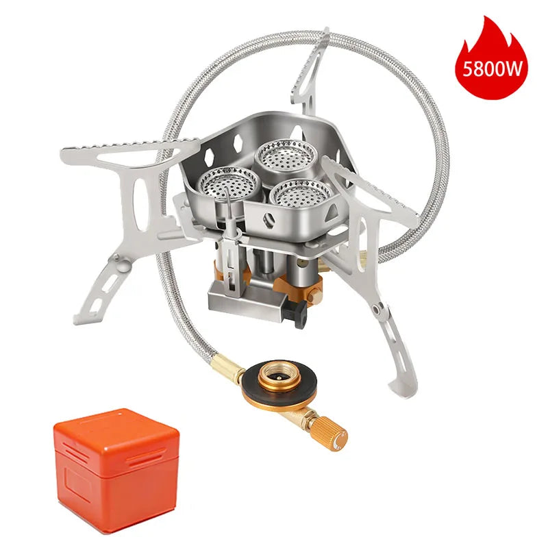 Camping Windproof Gas Stove 3500W – Tragbarer Kocher