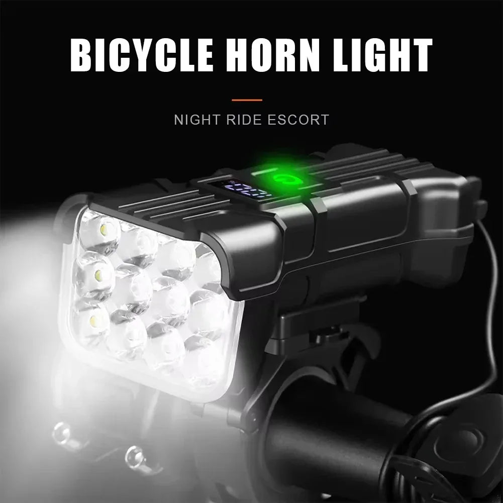 Bicycle Horn Beleuchtung 1800mAh LED mit 360° Drehung – clever-campen Camping & Outdoor Schweiz