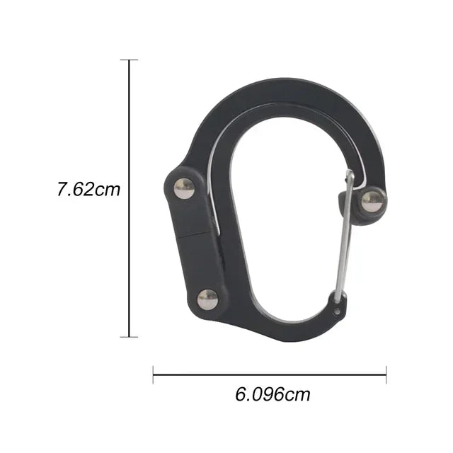 Multifunktionale Drehkarabiner für Outdoor und Angeln