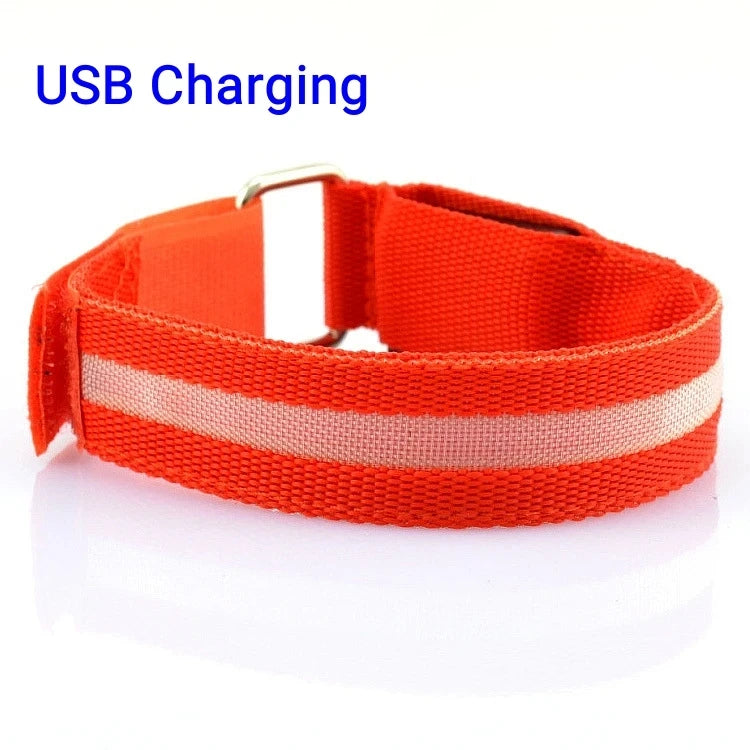 LED Sicherheitsarmband USB wiederaufladbar für Outdoor-Sport