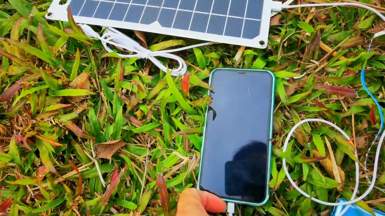 USB-Solarpanel faltbar für Handy & Powerbank