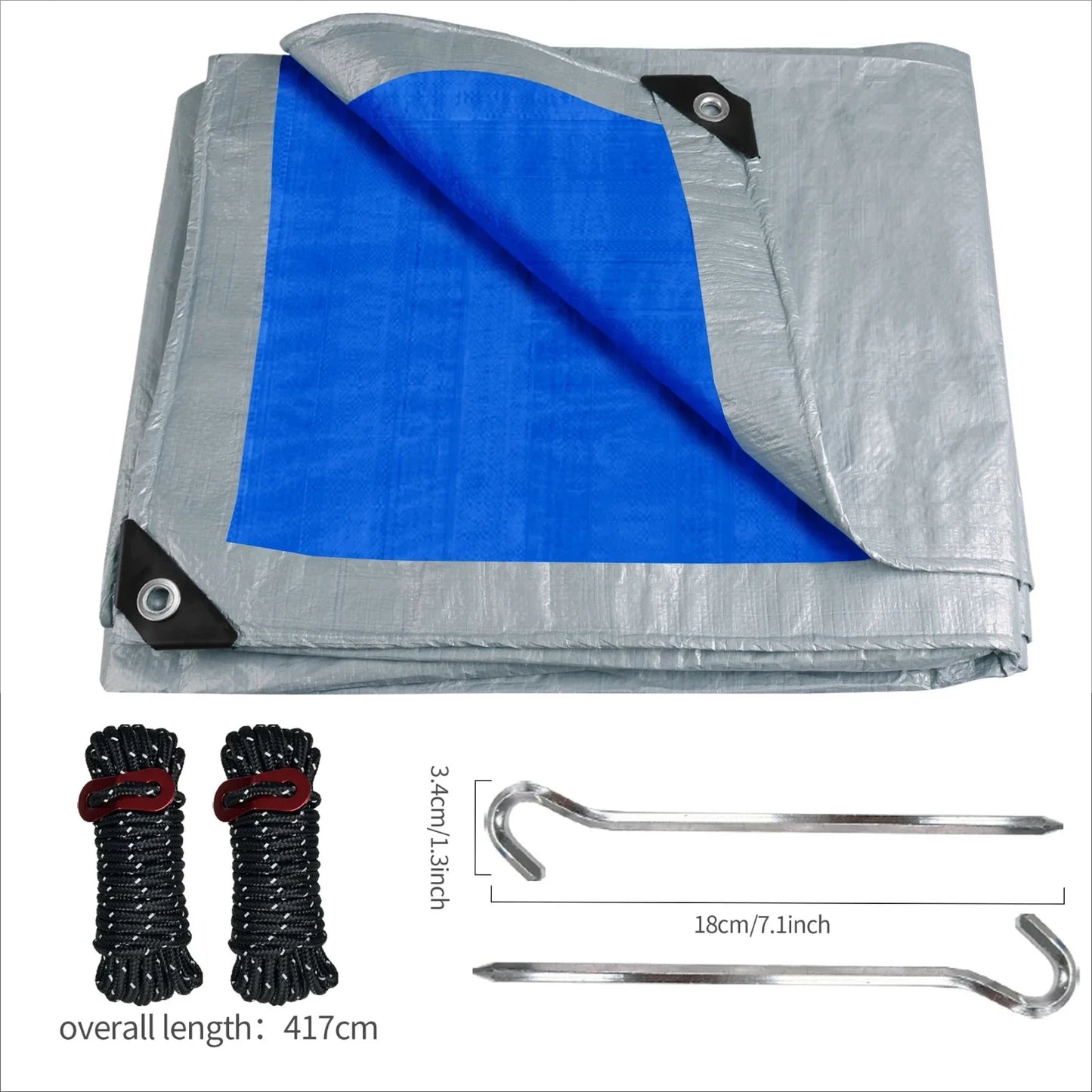Robuste Abdeckplane Wasserdicht für Camping & Outdoor