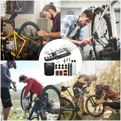 Velo Reparatur-Set: Multi-Tool & Reifen-Flickzeug – clever-campen Camping & Outdoor Schweiz