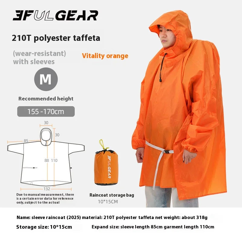 Ultraleichter Regenponcho für Outdoor-Aktivitäten