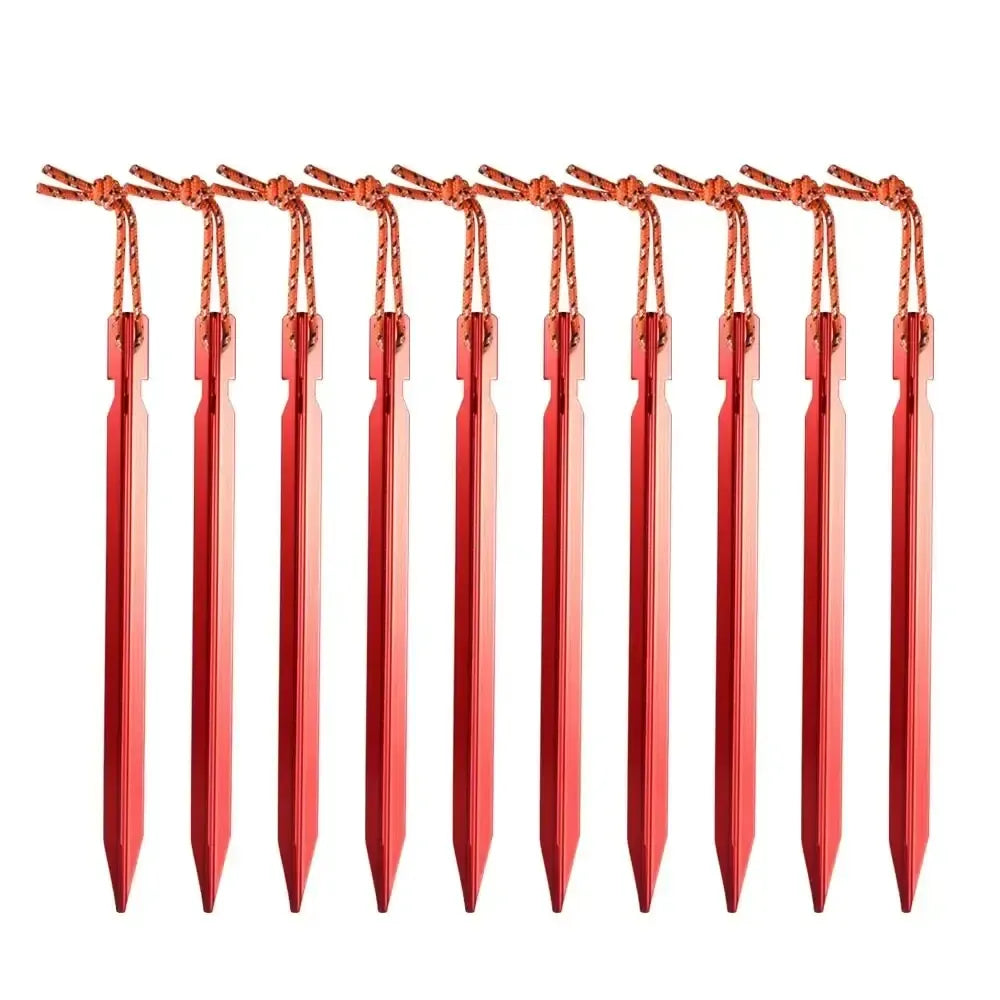 Robuste 18cm Aluminium-Zeltheringe für sicheren Halt beim – clever-campen Camping & Outdoor Schweiz