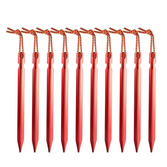 Aluminium Zeltpflöcke 18cm - 10er Set für Camping – clever-campen Camping & Outdoor Schweiz