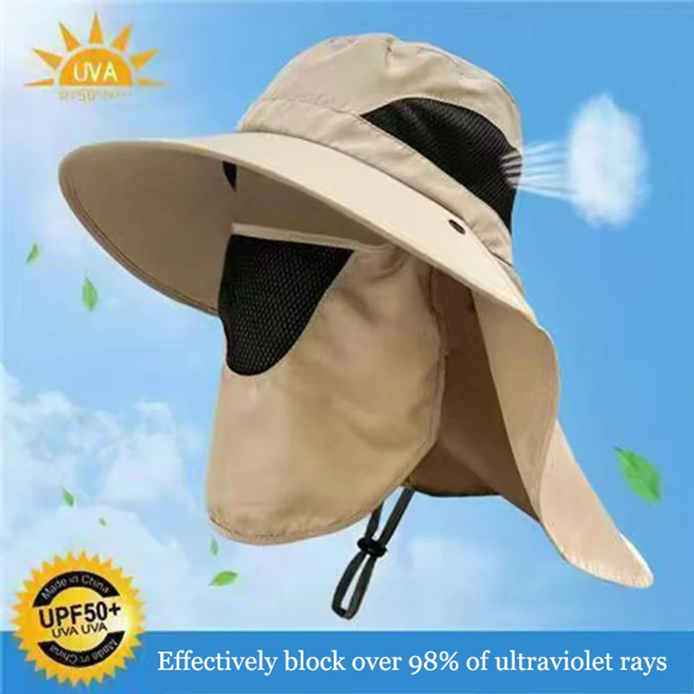 Wander-Cap mit UV-Schutz und Nackenklappe für Outdoor