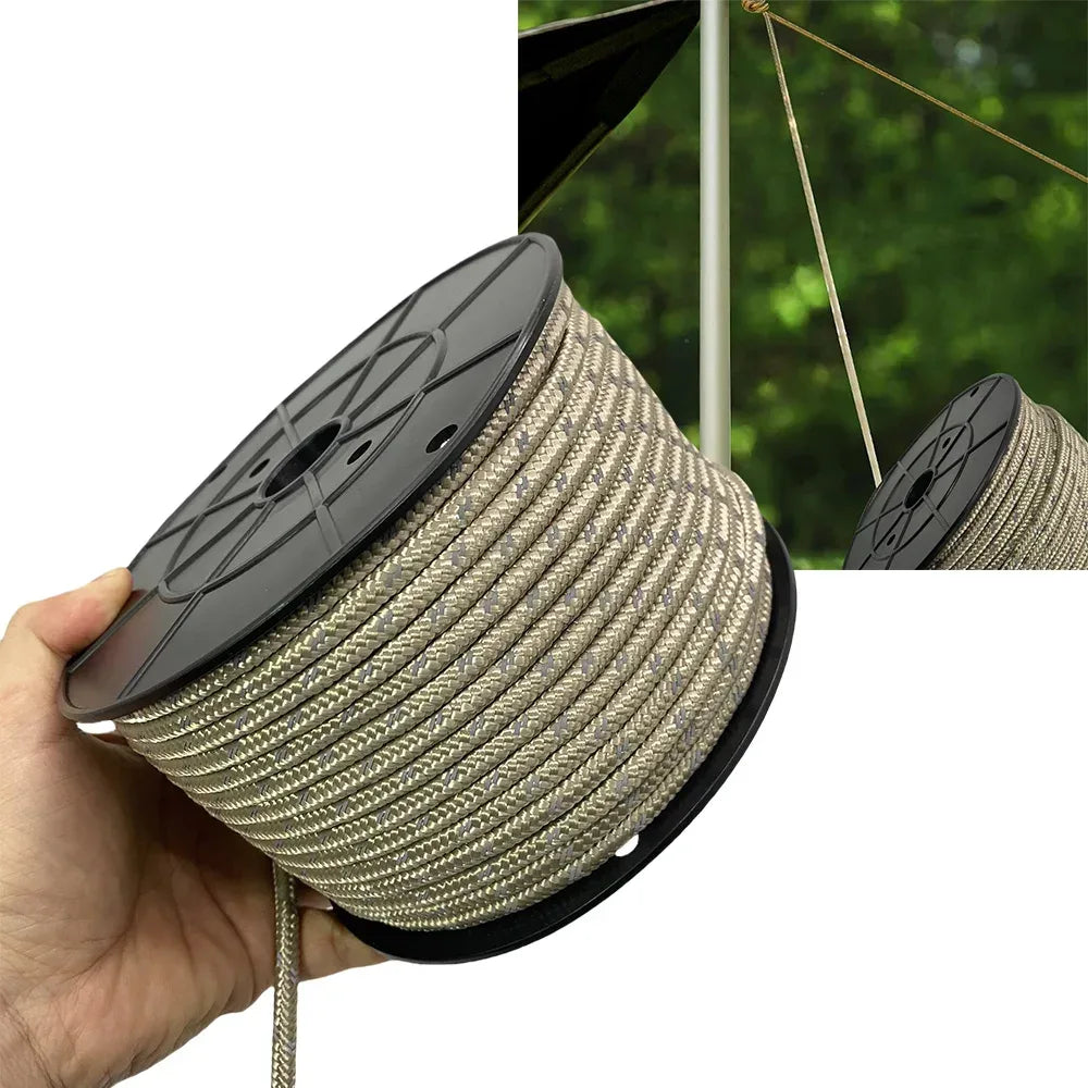 Reflektierendes Zeltseil 6mm 50m für Camping und Outdoor – clever-campen Camping & Outdoor Schweiz