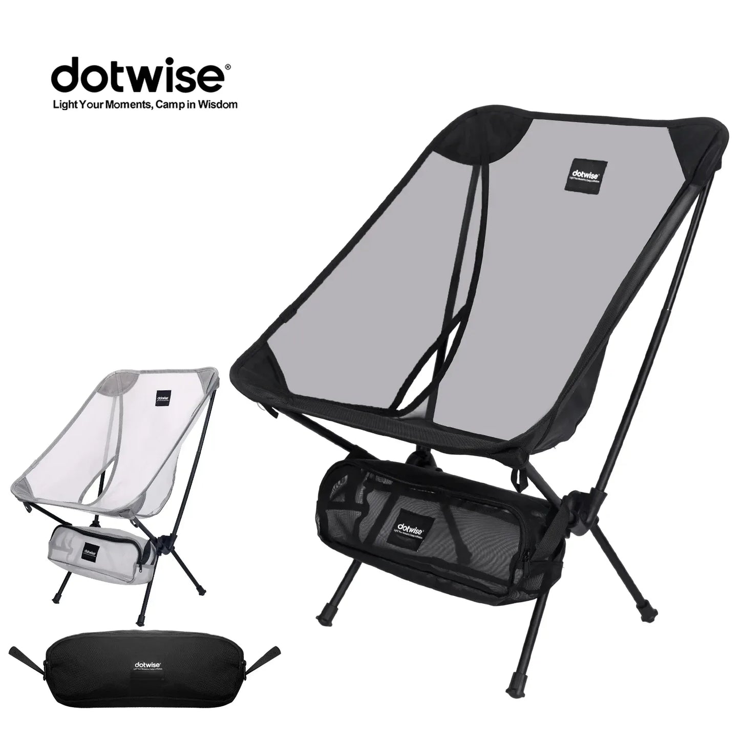 Luftige Angelstuhl aus Aluminium mit atmungsaktivem Netz – clever-campen Camping & Outdoor Schweiz