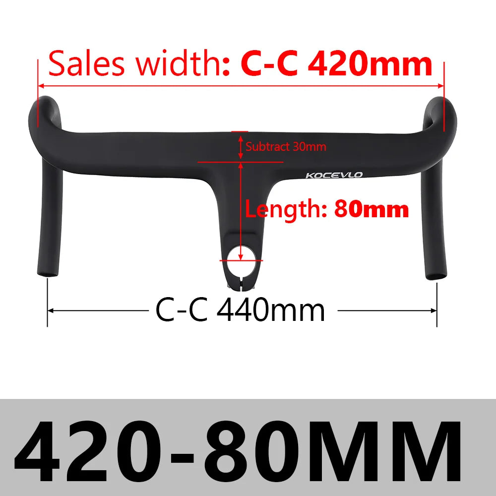 KOCEVLO X01 Carbon Fahrradlenker mit Spacer für 28.6mm