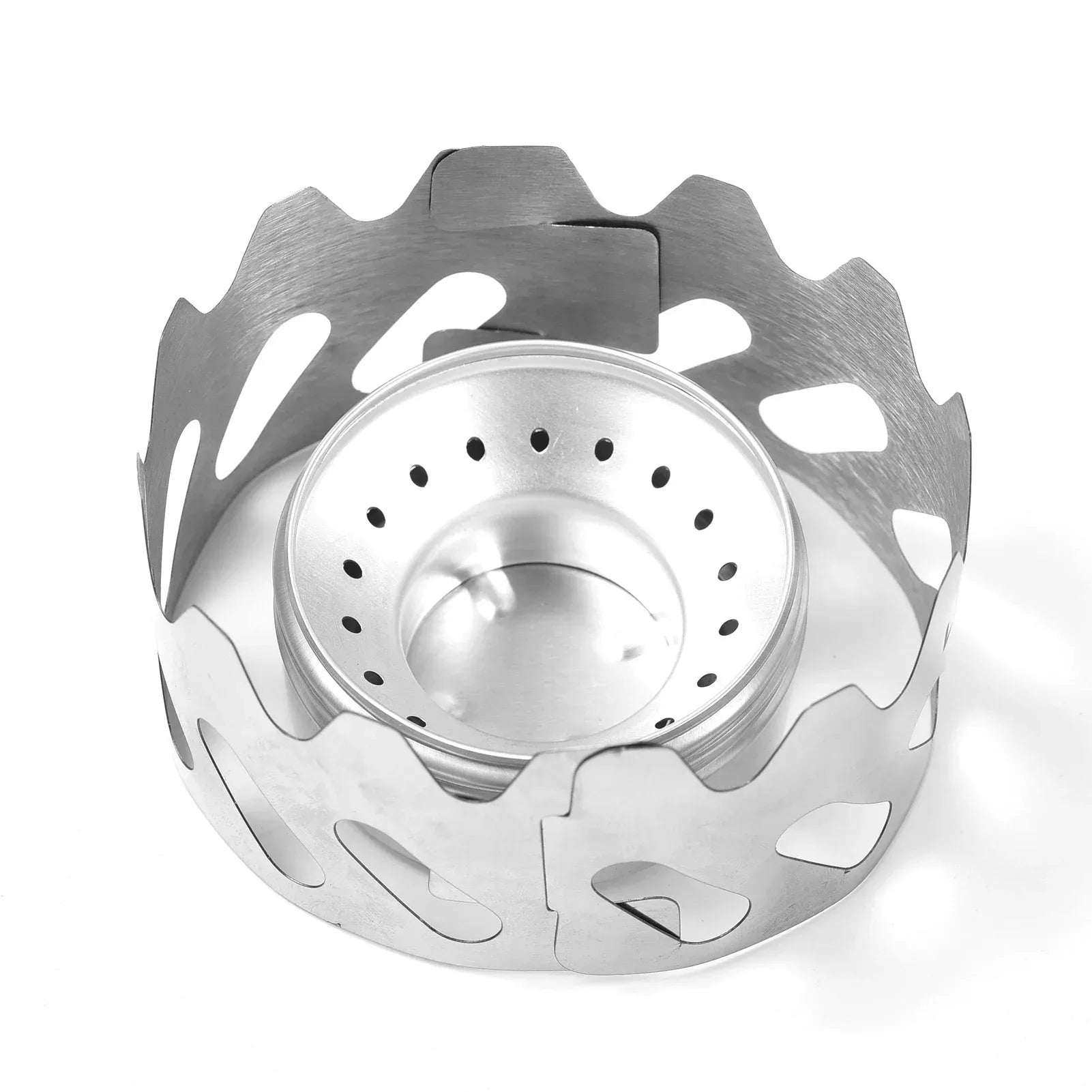 Mini Campingkocher aus Aluminium mit Windschutz – clever-campen Camping & Outdoor Schweiz