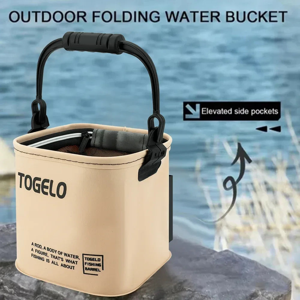 Kollapsbarer Angelfischereibucket für lebende Fische – clever-campen Camping & Outdoor Schweiz