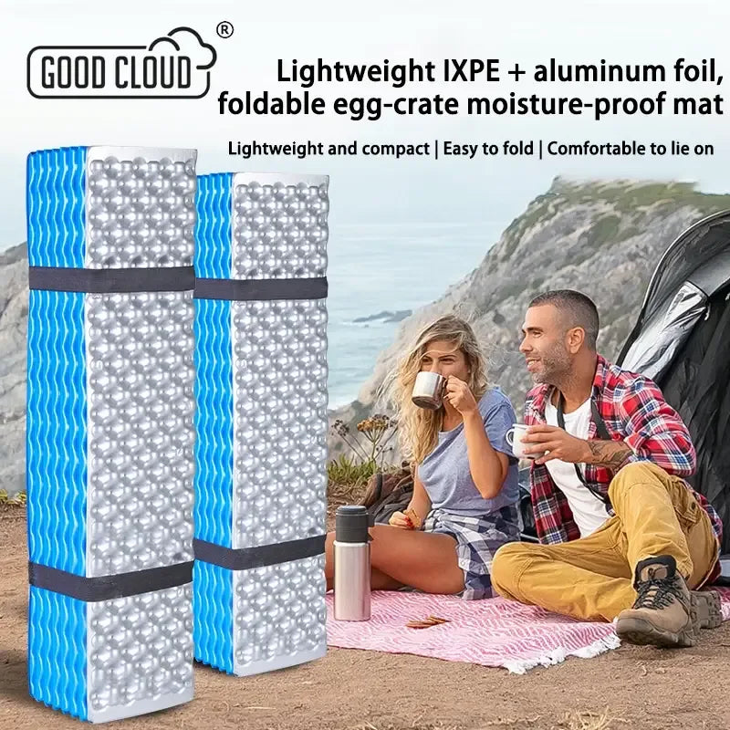 Faltbare Isomatte mit Aluminiumfolie und Eierschalenstruktur – clever-campen Camping & Outdoor Schweiz