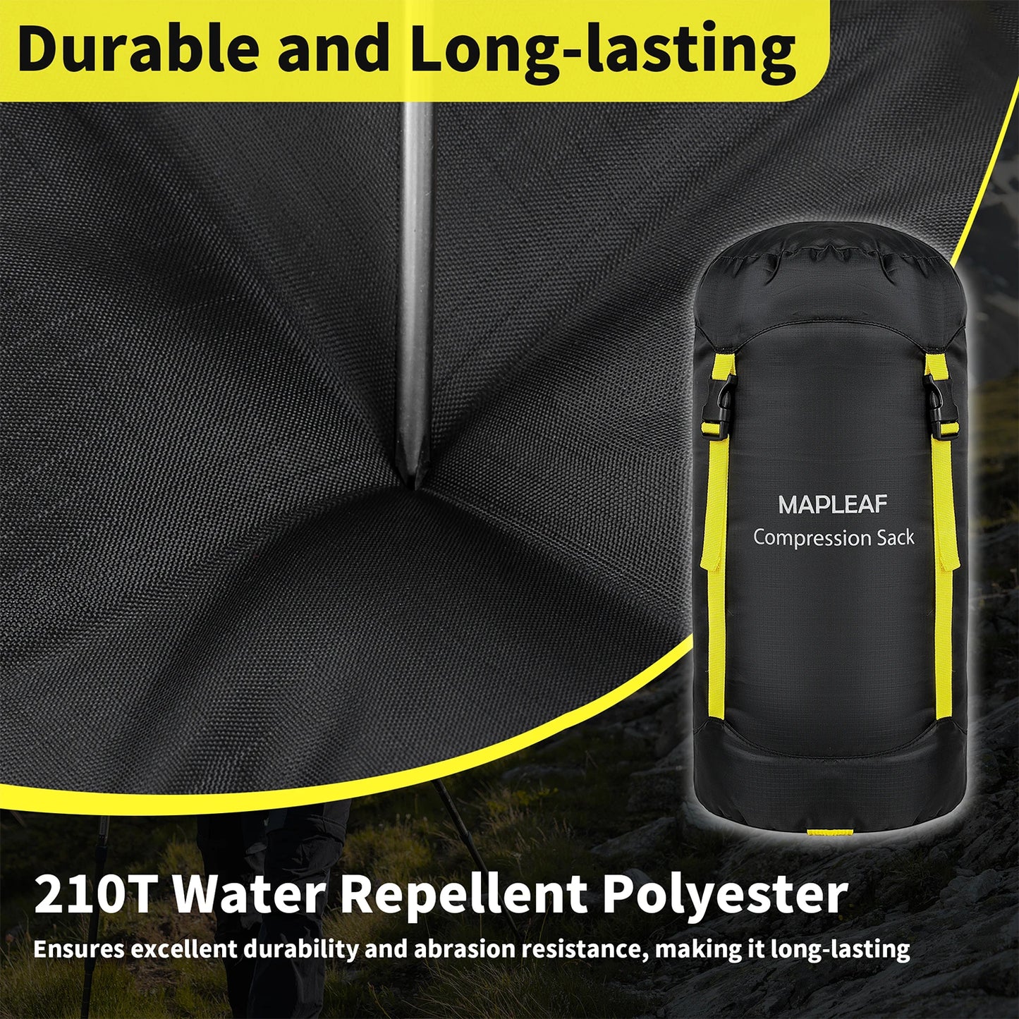 Wasserdichter Kompressionssack für Schlafsäcke – clever-campen Ansicht 2