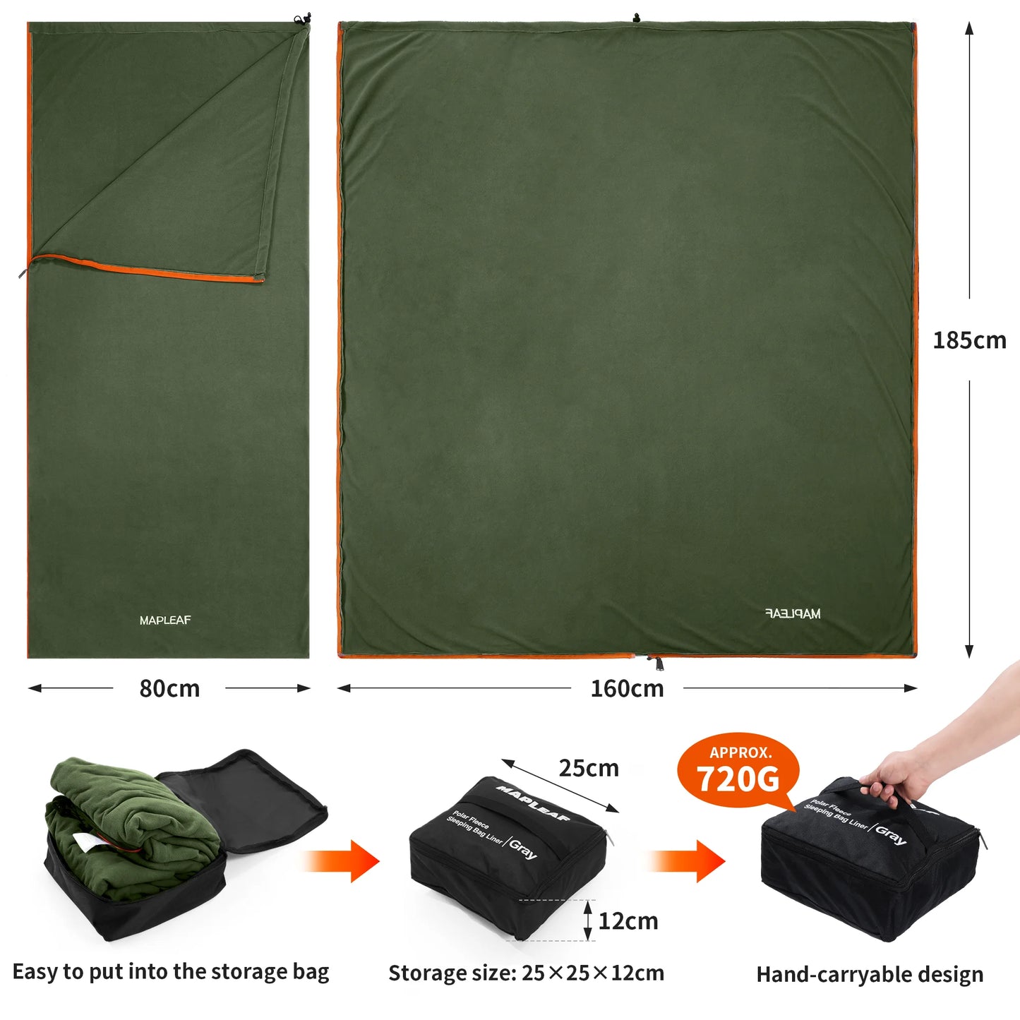 Leichtgewichts-Winter-Schlafsack-Beutel – clever-campen Ansicht 6