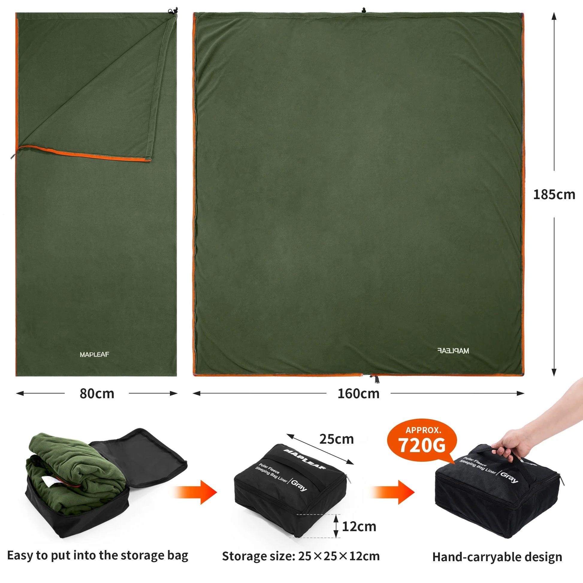 Leichtgewichts-Winter-Schlafsack-Beutel – clever-campen Ansicht 6