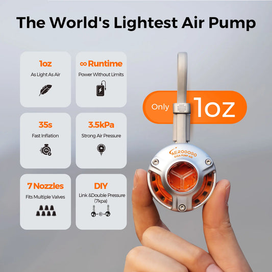 Aerogogo GIGA Mini Luftpumpe für Luftmatratzen – clever-campen Ansicht 2