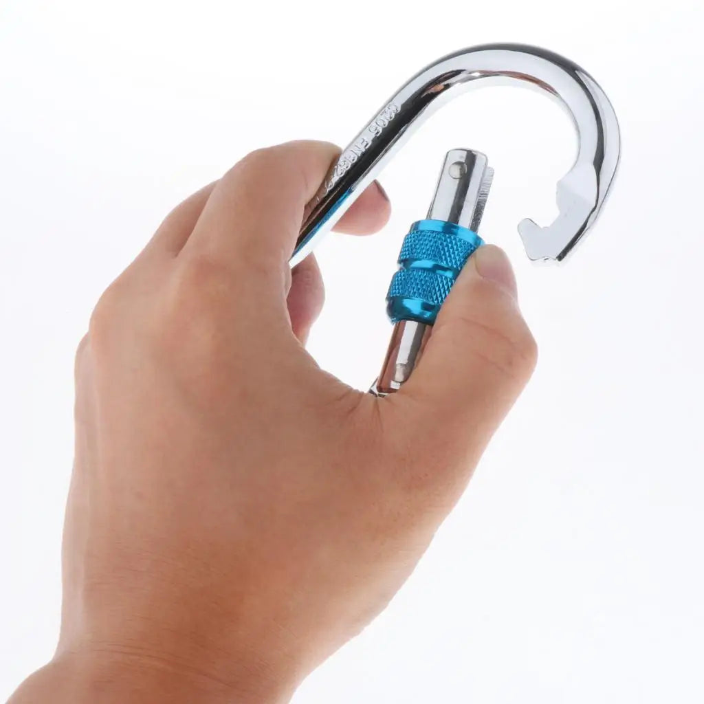 25KN Aluminium Karabiner mit Schraubverschluss – clever-campen Ansicht 2