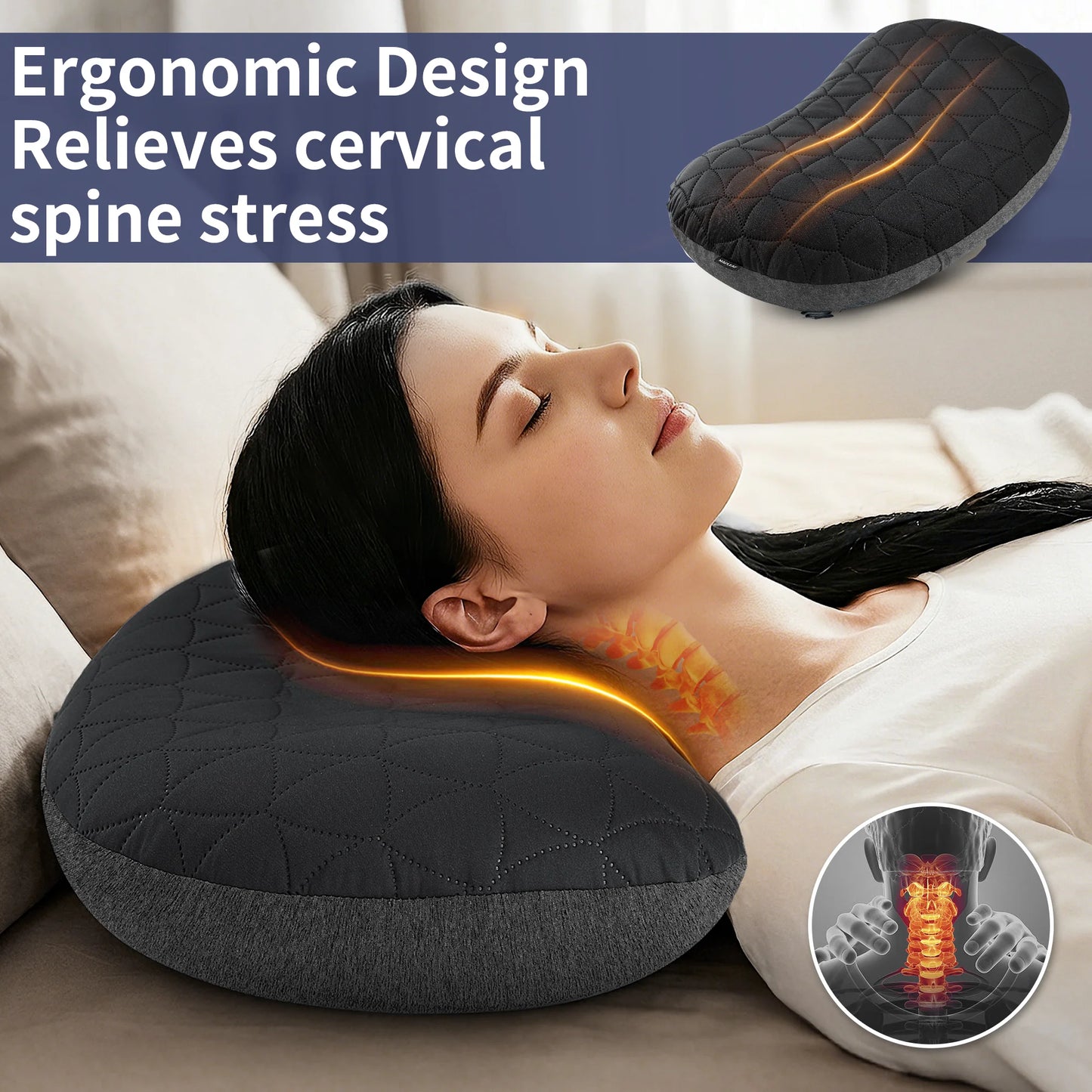 Ergonomisches Campingkissen mit verstellbarer Festigkeit – clever-campen Ansicht 4