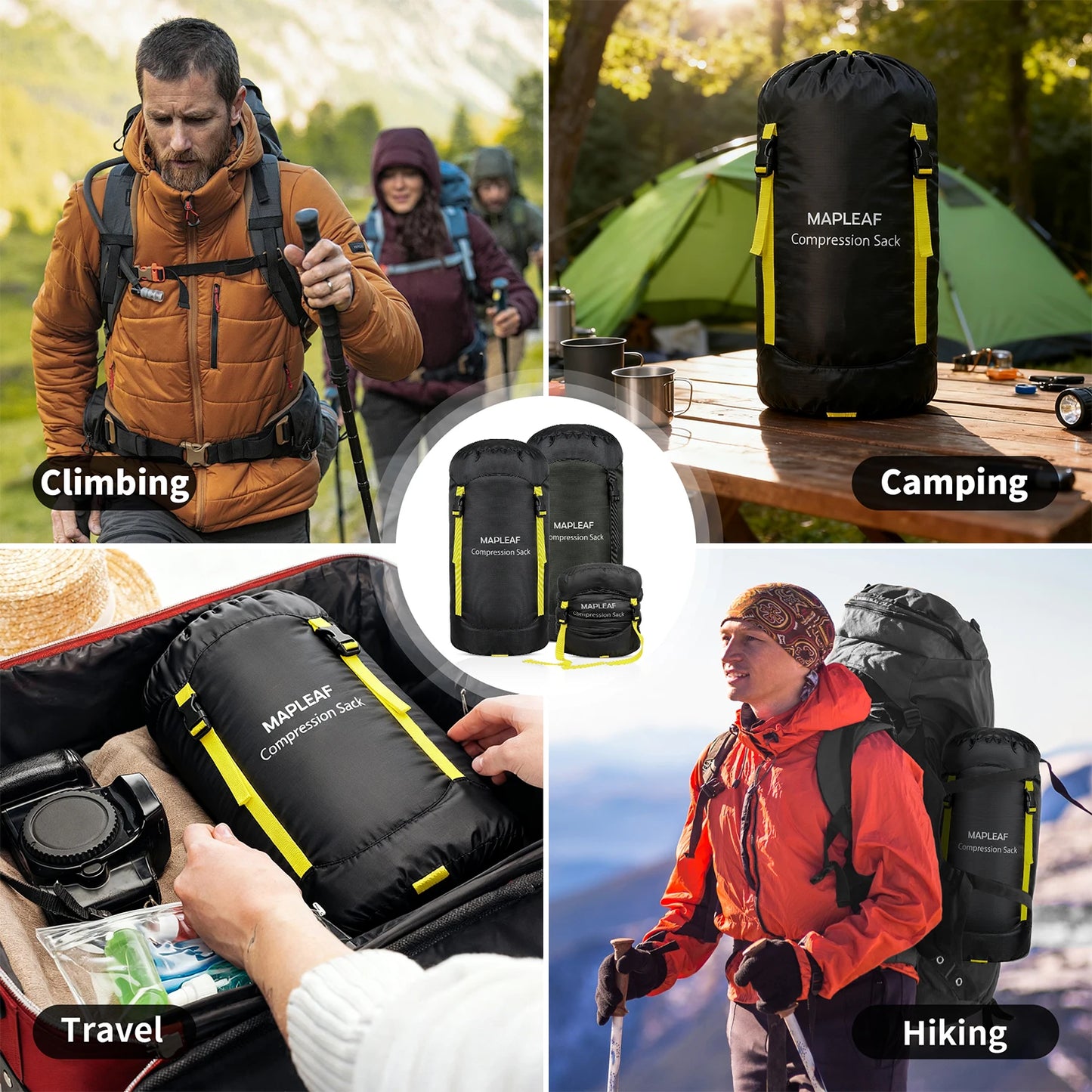 Wasserdichter Kompressionssack für Schlafsäcke – clever-campen Ansicht 6