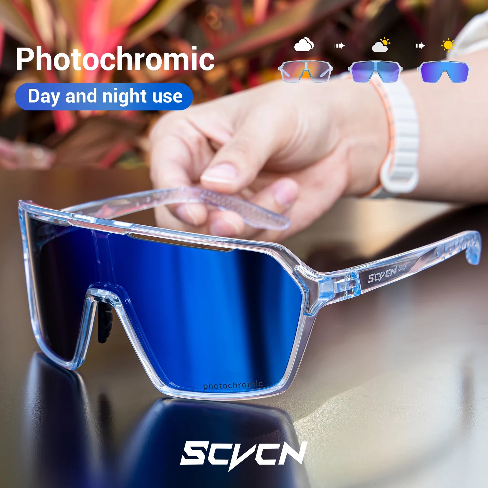 SCVCN Photochromic Wander-Sonnenbrillen für Outdoor-Sport – clever-campen Ansicht 3