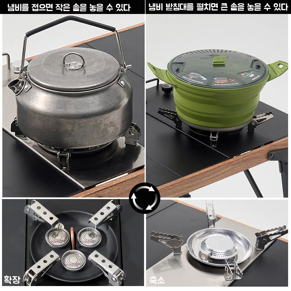 Pandatour Camping Gasherd klappbar für Outdoor – clever-campen Ansicht 6