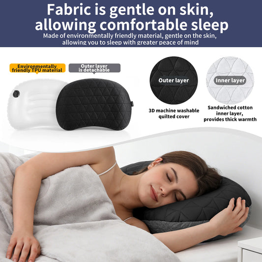 Ergonomisches Campingkissen mit verstellbarer Festigkeit – clever-campen Ansicht 2