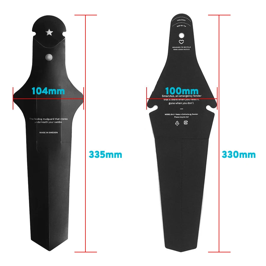 Faltbarer Mudguard für Fahrradsattel – Schutz vor Schmutz – clever-campen Ansicht 2