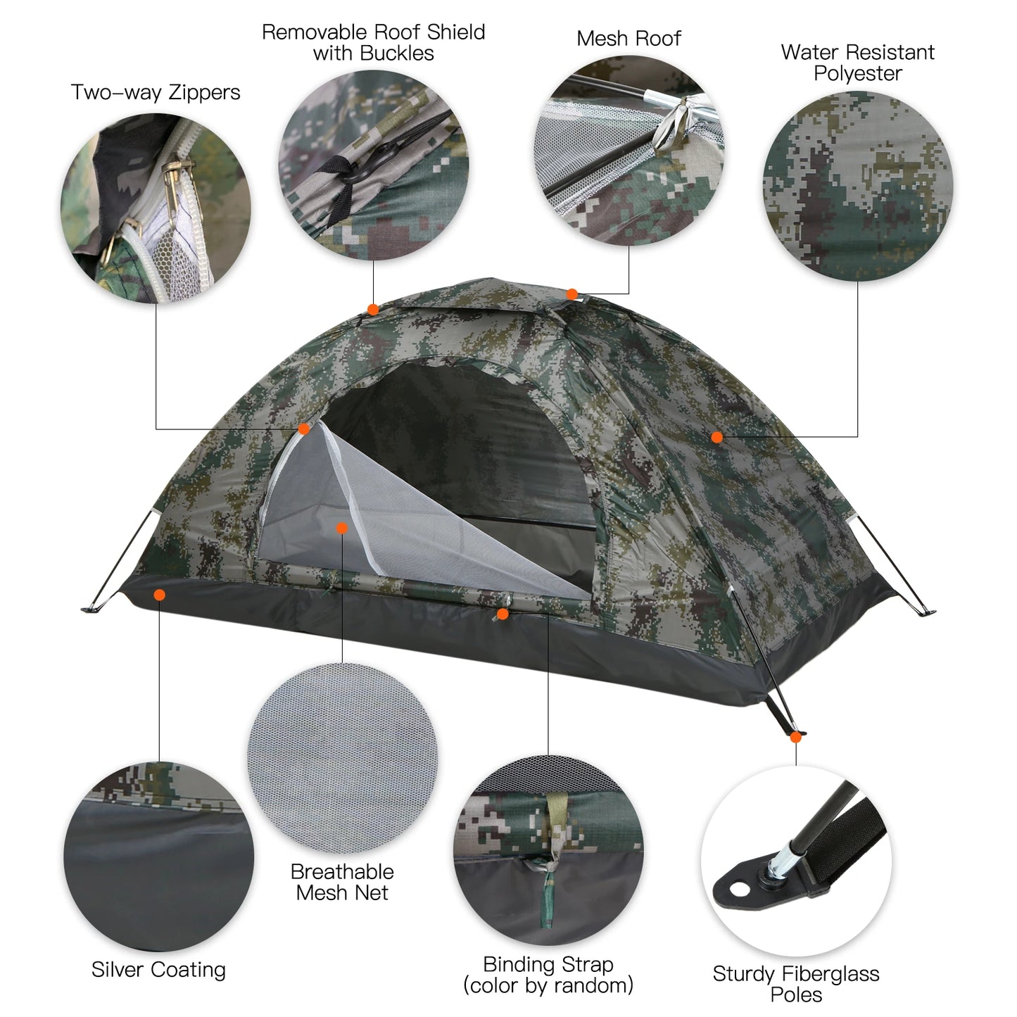 Tomshoo Ultraleicht Campingzelt für 1-2 Personen – clever-campen Ansicht 3
