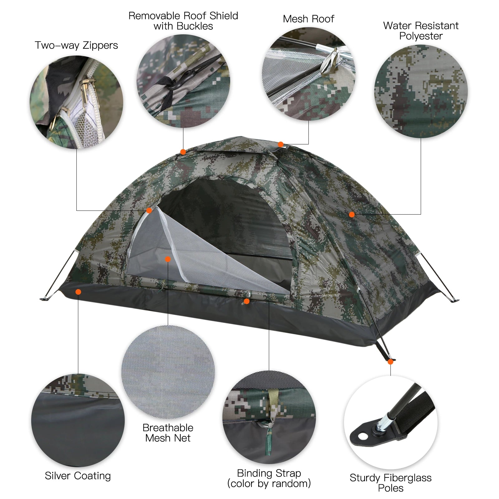 Tomshoo Ultraleicht Campingzelt für 1-2 Personen – clever-campen Ansicht 3