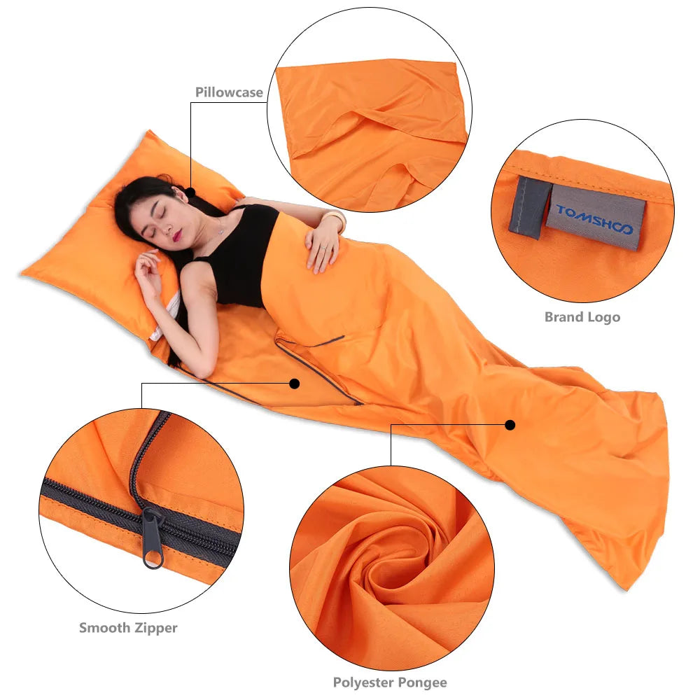 Tomshoo 70x210CM Tragbarer Schlafsack für Camping und Reisen – clever-campen Ansicht 5