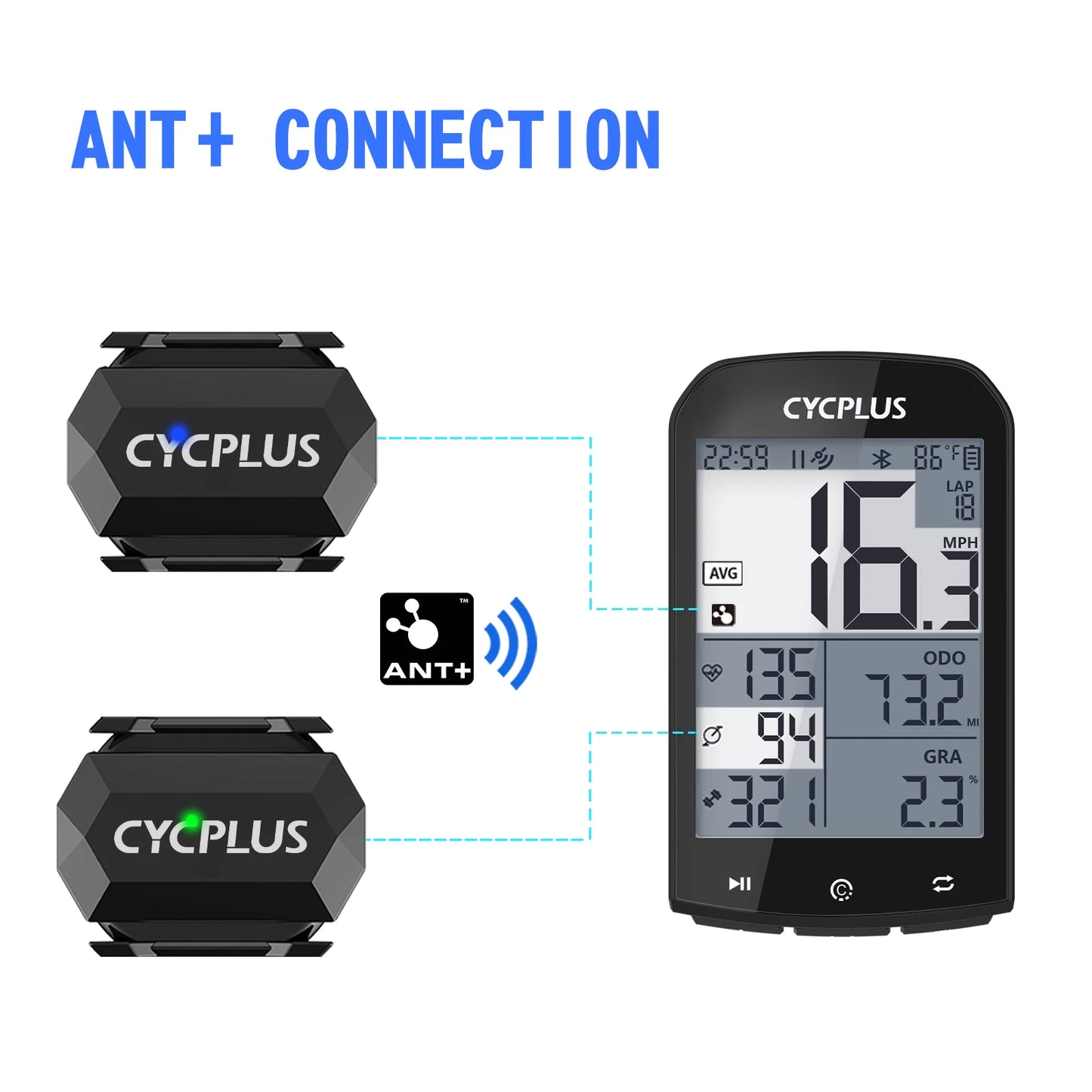 CYCPLUS C3 Kadenz- und Geschwindigkeitssensor für Fahrräder – clever-campen Ansicht 5