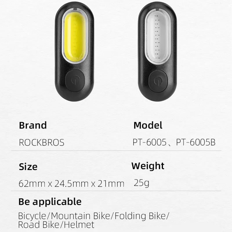 ROCKBROS Rücklicht USB Wiederaufladbar 250 mAh für Fahrräder – clever-campen Ansicht 6
