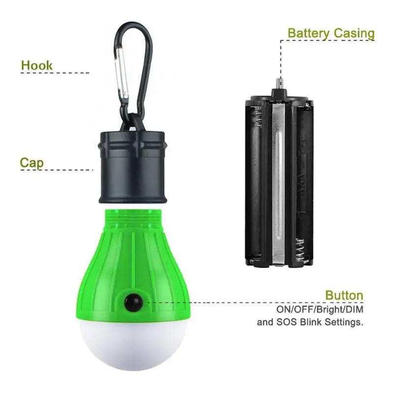Mini Campinglaterne LED mit Karabiner, batteriebetrieben – clever-campen Ansicht 4